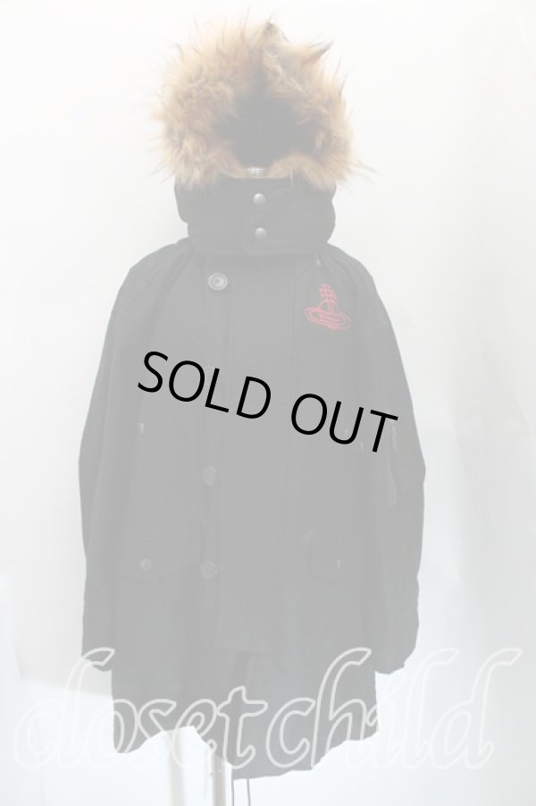 画像3: ヴィヴィアンウエストウッド 中古 / ミリタリーモールスキン ジャケット    00 黒  H-24-01-07-101-co-OD-ZH (3)