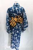画像2: ANGLOMANIA 中古 /スクリブルスター浴衣   青  H-24-01-14-082-to-OD-ZH (2)