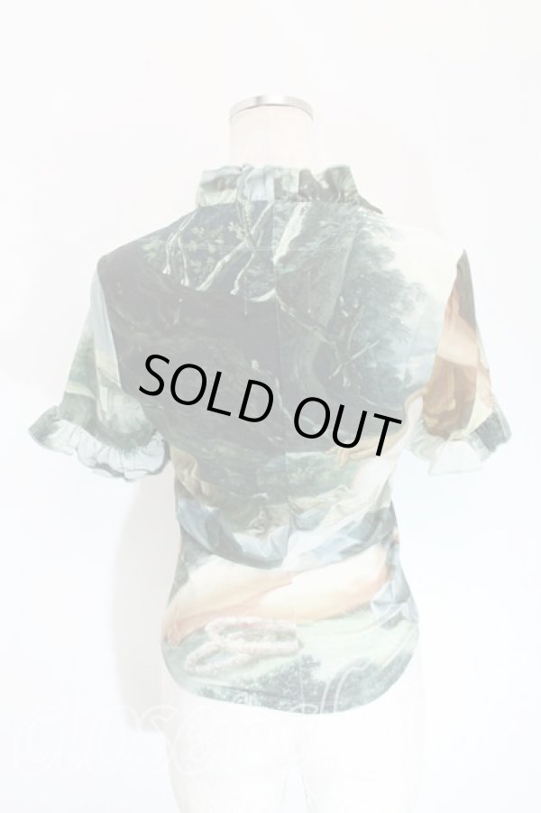 画像2: ヴィヴィアンウエストウッド 中古 / ブーシェフリルカットソー    S マルチ  H-24-01-21-038-to-OD-ZH (2)