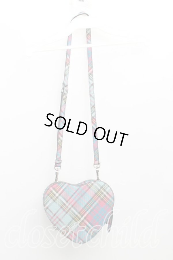 画像2: ヴィヴィアンウエストウッド 中古 / LOUISE HEART CROSSBODY    青  H-24-01-21-062-ba-IN-ZH (2)
