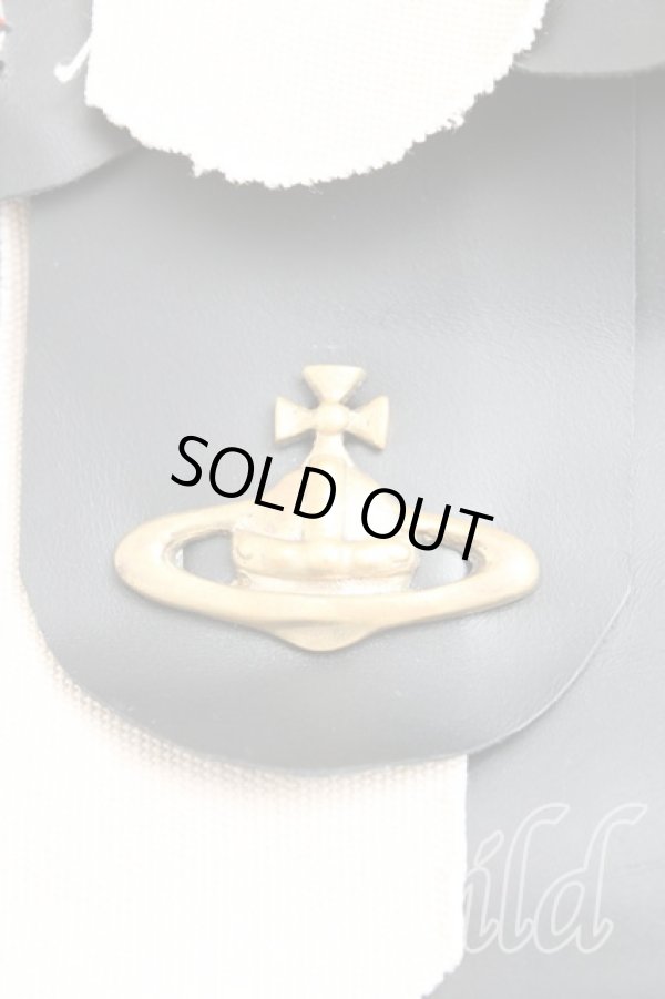 画像4: ヴィヴィアンウエストウッド 中古 / ボトルキャップレザーショルダーバッグ   黒  H-24-01-21-068-ba-OD-ZH (4)