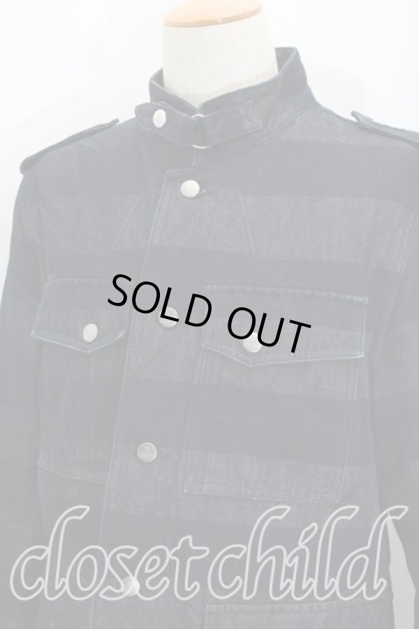 画像3: ヴィヴィアンウエストウッド MAN 中古 / ボーダーデニムジャケット    50 インディゴ  H-24-02-11-073-jc-IN-ZH (3)