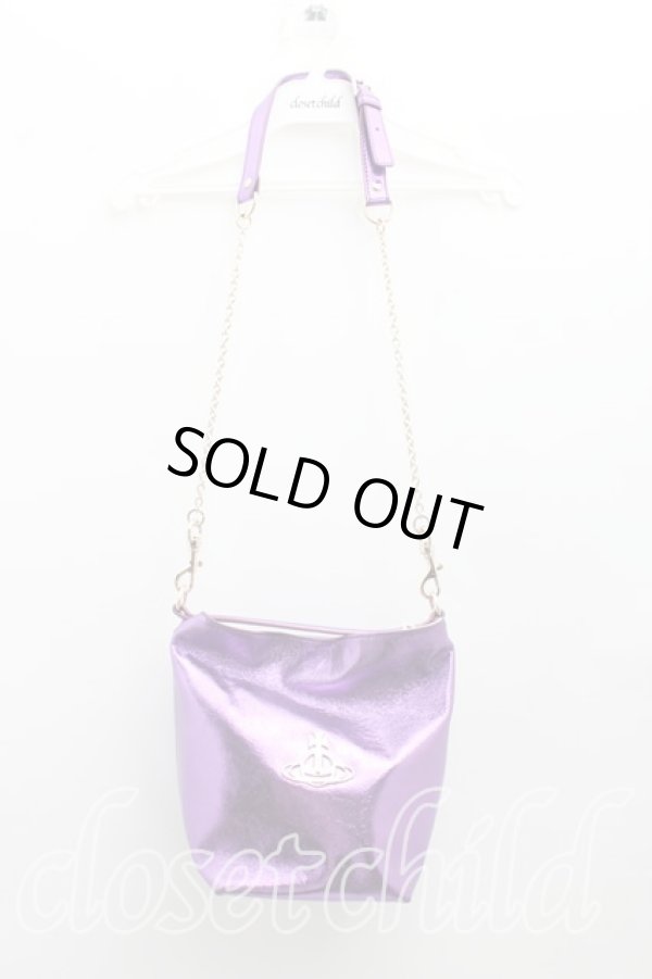 画像4: ヴィヴィアンウエストウッド 中古 / SALLY CROSSBODY    紫  H-24-02-11-105-ba-IN-ZH (4)