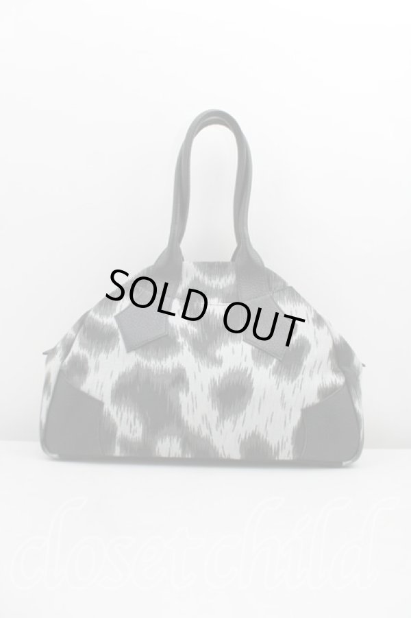 画像2: ヴィヴィアンウエストウッド 中古 / レオパードヤスミンバッグ   黒  H-24-02-11-107-ba-IN-ZH (2)