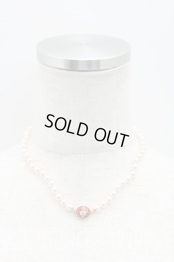 画像4: ヴィヴィアンウエストウッド 中古 /LOELIAパールチョーカー   赤  H-24-02-11-124-nl-OD-ZH (4)