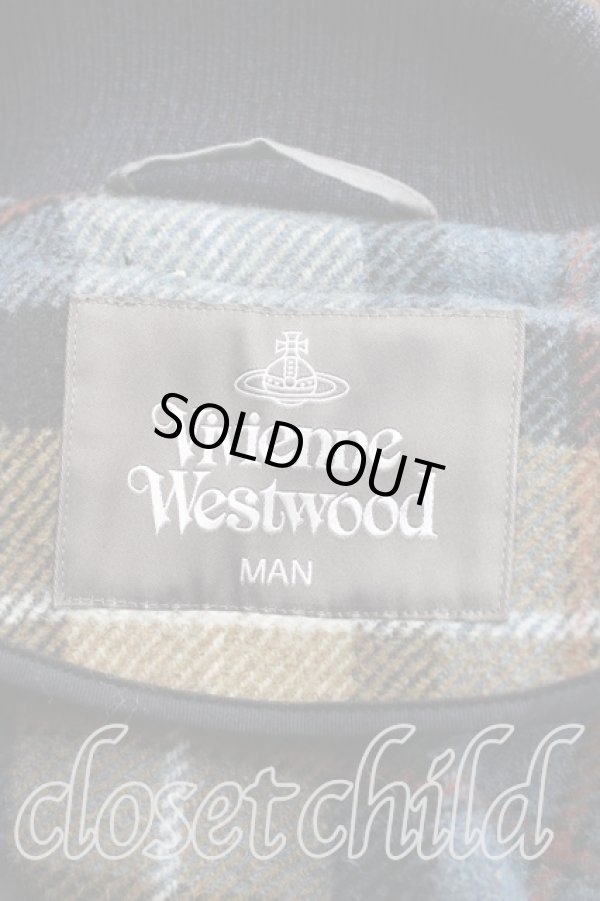 画像3: ヴィヴィアンウエストウッド MAN 中古 / ストール付キケープコート    FREE 青  H-24-02-11-018-co-OD-ZH (3)