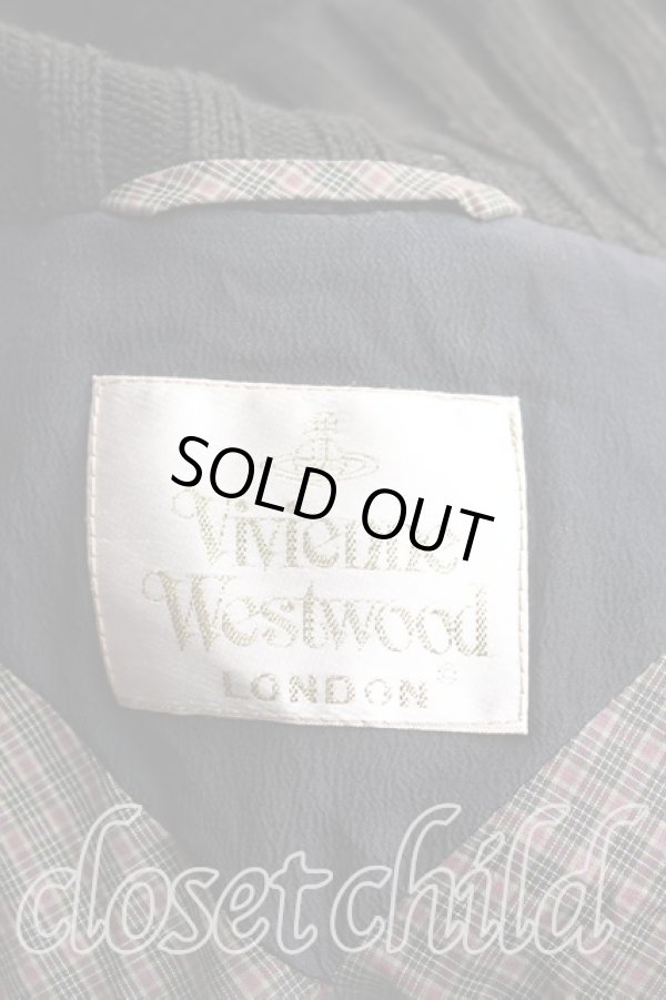 画像3: ヴィヴィアンウエストウッド 中古 / /シルク混ボンバージャケット    UK10 黒  H-24-02-11-002-jc-OD-ZH (3)