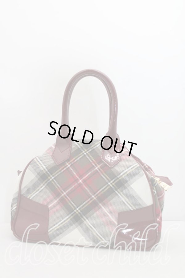 画像2: ヴィヴィアンウエストウッド 中古 / ウィンタータータンヤスミンバッグ   エキシビジョン  H-24-02-18-074-ba-OD-ZH (2)