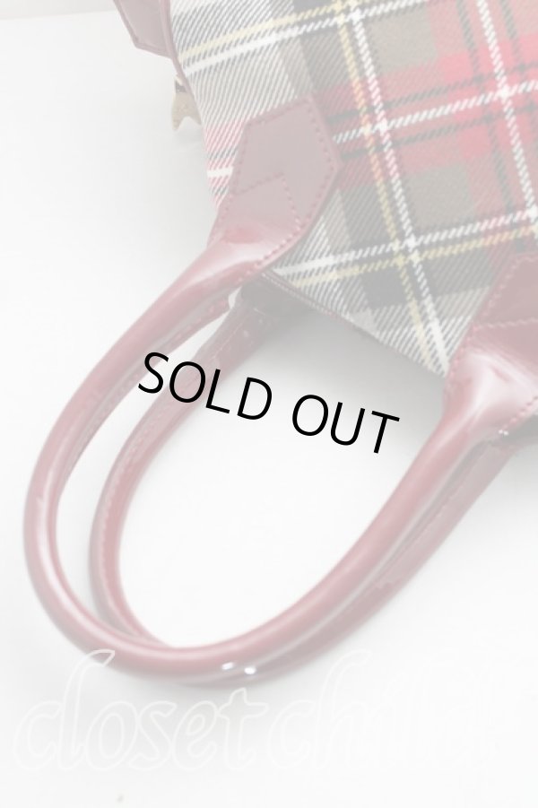 画像4: ヴィヴィアンウエストウッド 中古 / ウィンタータータンヤスミンバッグ   エキシビジョン  H-24-02-18-074-ba-OD-ZH (4)