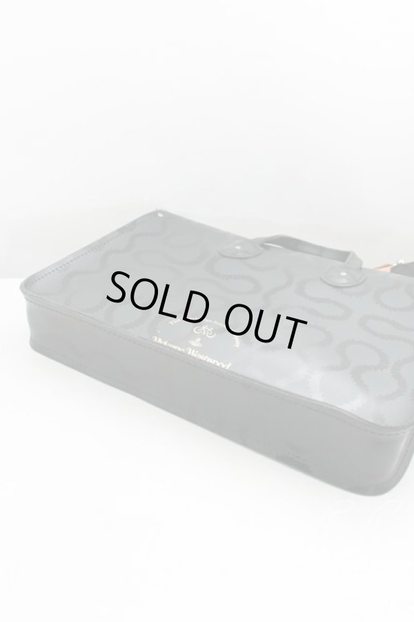 画像3: ヴィヴィアンウエストウッド 中古 / サッチェル2wayバッグ   黒  H-24-02-18-084-ba-IN-ZH (3)