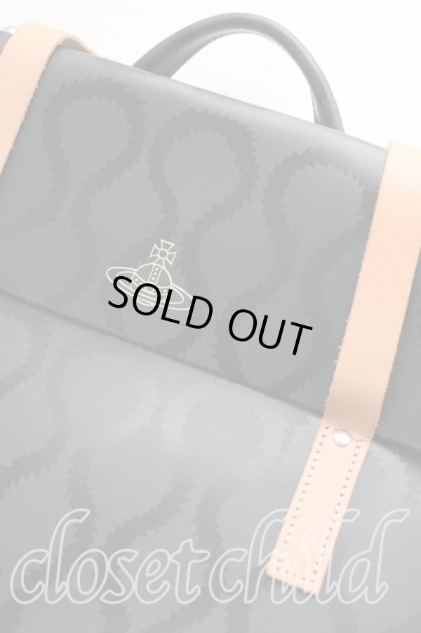 画像4: ヴィヴィアンウエストウッド 中古 / サッチェル2wayバッグ   黒  H-24-02-18-084-ba-IN-ZH (4)