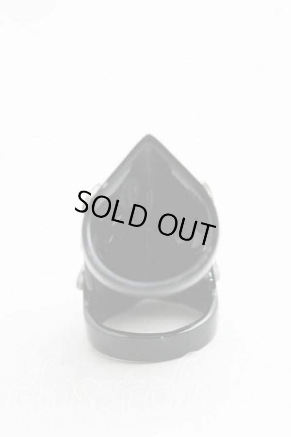 画像3: ヴィヴィアンウエストウッド 中古 / RG/レジンペイブアーマーリング    M 黒  H-24-02-18-113-rg-OD-ZH (3)