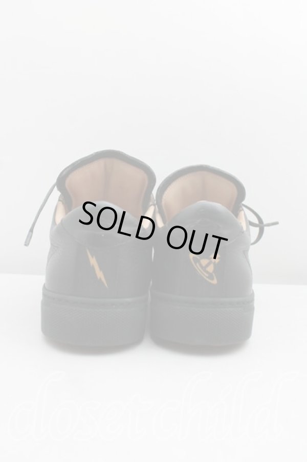 画像4: ヴィヴィアンウエストウッド 中古 / レザースニーカー    42 黒  H-24-02-18-115-sh-IN-ZH (4)