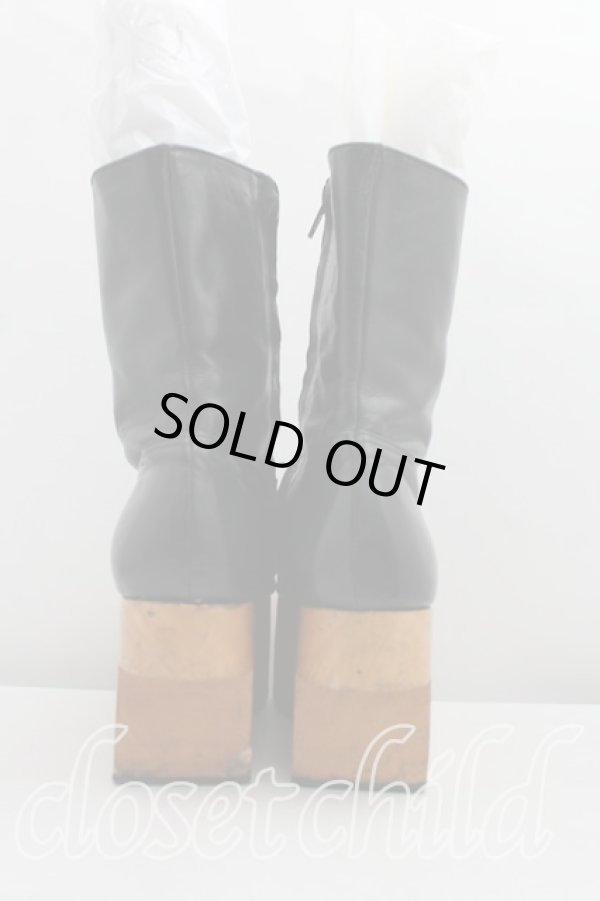 画像4: ヴィヴィアンウエストウッド 中古 /  ロッキンホースブーツ    25 黒  H-24-02-18-118-sh-OD-ZH (4)