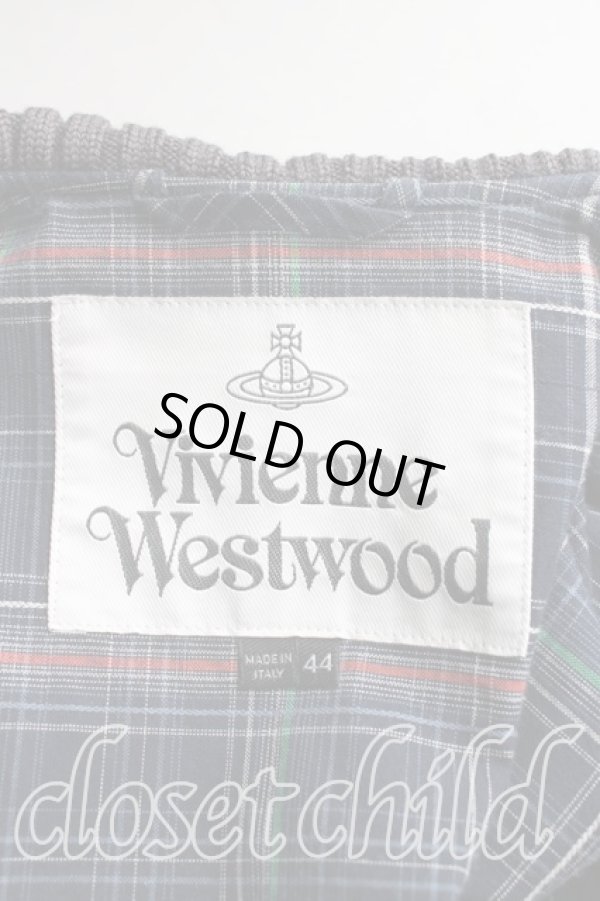 画像3: ヴィヴィアンウエストウッド 中古 / タータンチェックピアポイントジャケット    44 茶  H-24-02-18-002-jc-IN-ZH (3)