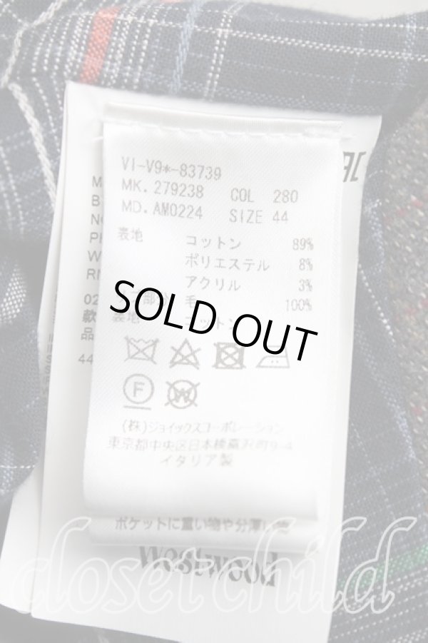 画像4: ヴィヴィアンウエストウッド 中古 / タータンチェックピアポイントジャケット    44 茶  H-24-02-18-002-jc-IN-ZH (4)