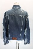 画像2: ANGLOMANIA 中古 / ダメージデニムジャケット M インディゴ  H-24-02-25-083-jc-IN-ZH (2)