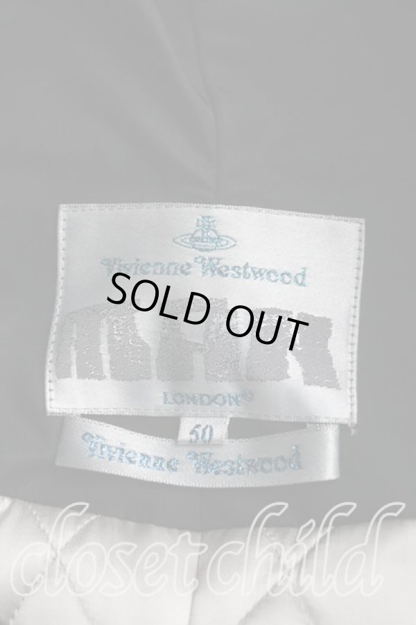 画像3: ヴィヴィアンウエストウッド MAN 中古 / 中綿ジャケット 50 黒  H-24-02-25-086-jc-IN-ZH (3)