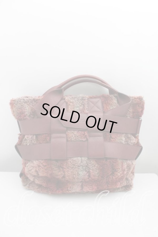 画像2: ヴィヴィアンウエストウッド 中古 / ボアハンドバッグ  茶  H-24-02-25-008-ba-OD-ZH (2)