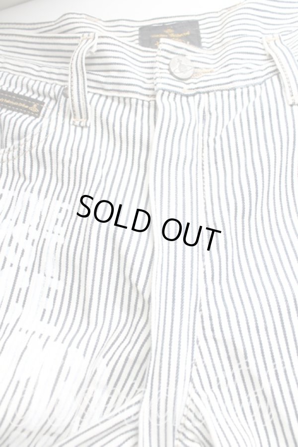 画像4: ヴィヴィアンウエストウッド Anglomania and Lee / /アナーキーボンテージパンツ W32 白  H-24-02-25-119-pa-OD-ZH (4)