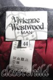 画像3: ヴィヴィアンウエストウッド MAN 中古 / ストライプウールパンツ 44 灰  H-24-03-03-105-pa-OD-ZH (3)