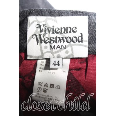 画像3: 【USED】Vivienne Westwood MAN / ストライプウールパンツ ヴィヴィアンウエストウッド ビビアン44 灰 【中古】 H-24-03-03-105-pa-OD-ZH