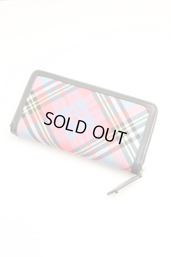 画像2: ヴィヴィアンウエストウッド 中古 / クラシックジップランド財布  青  H-24-03-10-024-wa-OD-ZH (2)