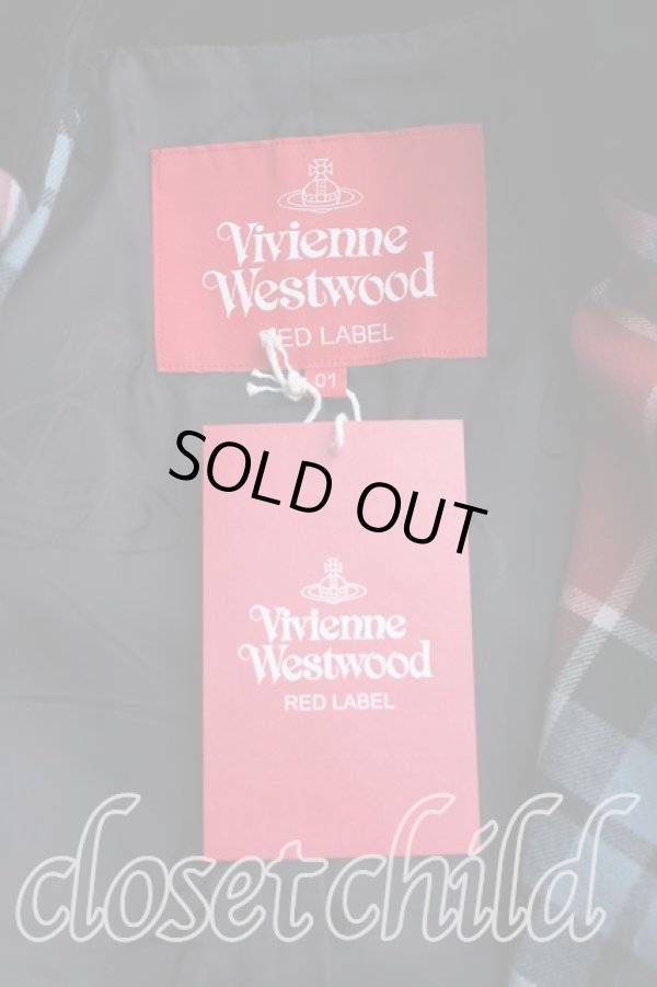 画像3: ヴィヴィアンウエストウッド 中古 / タータンチェックジャケット 01 赤  H-24-03-10-042-jc-OD-ZH (3)