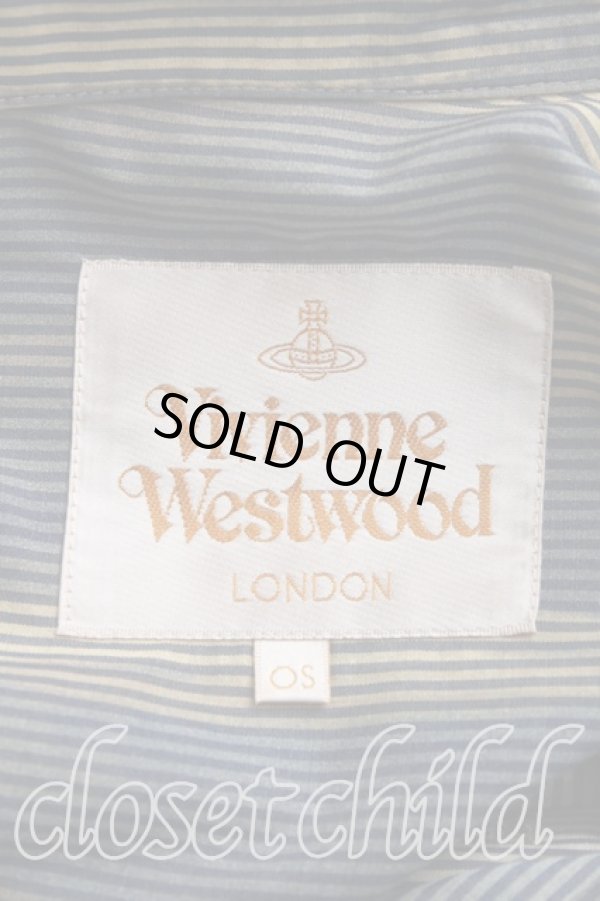 画像3: ヴィヴィアンウエストウッド 中古 / アナーキーシャツ OS 青  H-24-03-10-051-bl-IN-ZH (3)