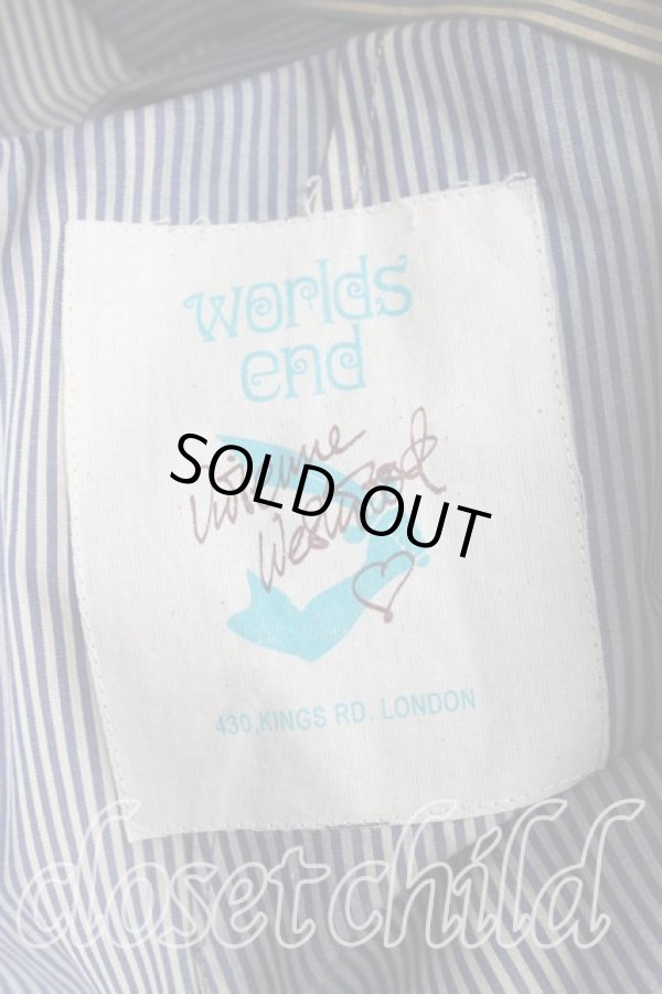 画像4: ヴィヴィアンウエストウッド 中古 / アナーキーシャツ OS 青  H-24-03-10-051-bl-IN-ZH (4)