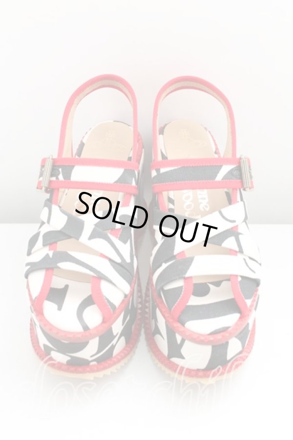 画像2: ヴィヴィアンウエストウッド 中古 / NORTHERNソールサンダル 37 赤  H-24-03-10-016-sh-OD-ZH (2)