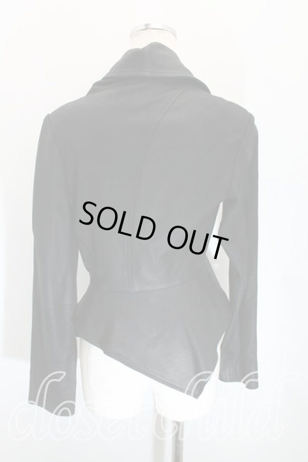 画像2: ヴィヴィアンウエストウッド 中古 / ラムレザーライダース 2 黒  H-24-03-17-004-jc-IN-ZH (2)