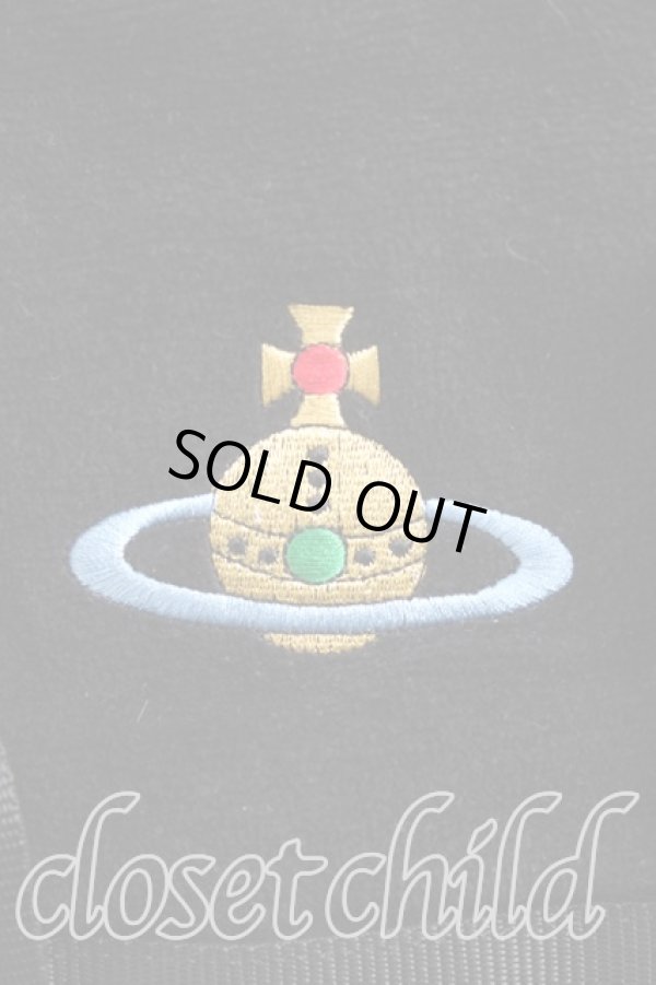 画像4: ヴィヴィアンウエストウッド 中古 / カラーオーブ刺繍ヤスミンバッグ  黒  H-24-03-17-055-ba-IN-ZH (4)