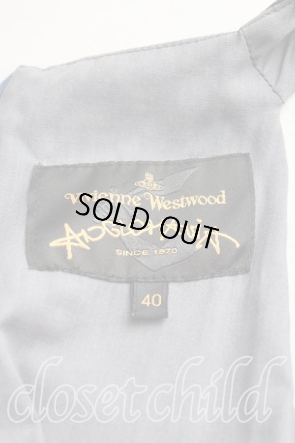 画像3: ANGLOMANIA 中古 / 花柄エイトスカートドレス 40 青  H-24-03-17-006-op-IN-ZH (3)