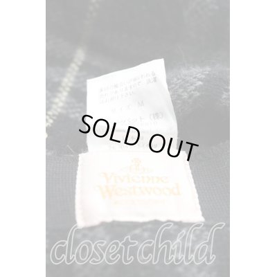 画像4: 【USED】Vivienne Westwood / ポンポン付タータンチェックベレー帽 ヴィヴィアンウエストウッド ビビアン 黒 【中古】 H-24-03-17-064-ha-IN-ZH