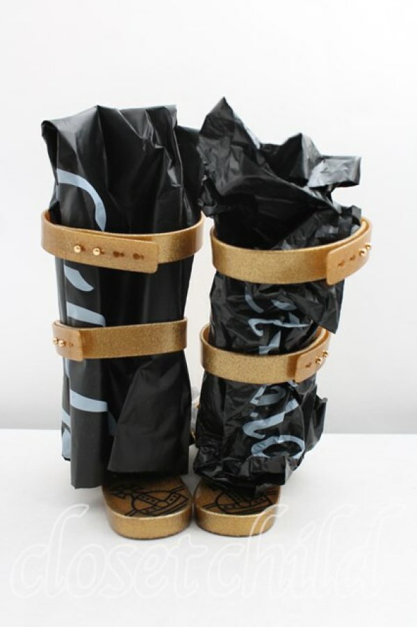 画像4: ヴィヴィアンウエストウッド×Melissa / グラディエーターサンダル 35/36 ゴールド  H-24-03-17-065-sh-OD-ZH (4)