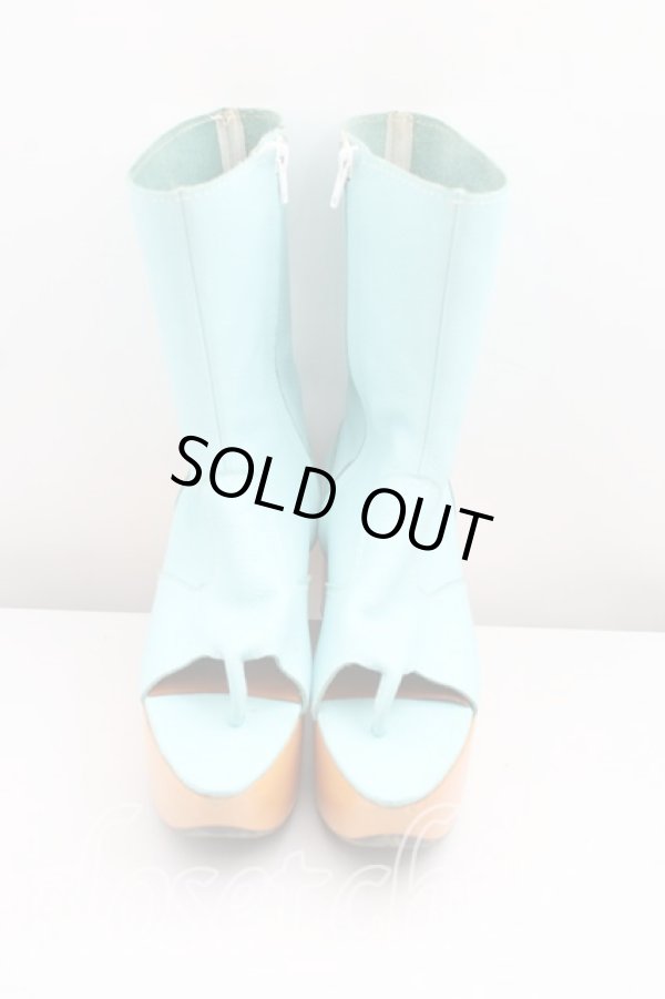 画像2: ヴィヴィアンウエストウッド 中古 / ロッキンホースオープントゥブーツ UK5 サックス  H-24-03-17-079-sh-IN-ZH (2)