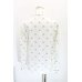 画像2: 【USED】Vivienne Westwood / オーブドット刺繍タイフロントシャツ<br>ヴィヴィアンウエストウッド ビビアン2 白 【中古】 H-24-03-31-034-bl-IN-ZH (2)