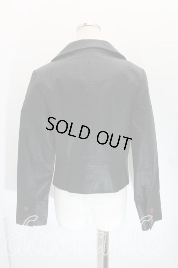 画像2: ヴィヴィアンウエストウッド 中古 / コーティングジャケット 2 黒  H-24-03-31-001-jc-IN-ZH (2)