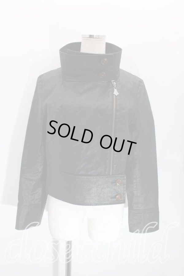 画像3: ヴィヴィアンウエストウッド 中古 / コーティングジャケット 2 黒  H-24-03-31-001-jc-IN-ZH (3)