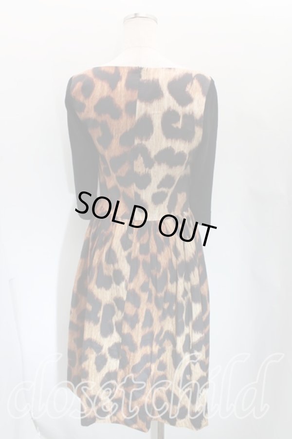 画像2: ヴィヴィアンウエストウッド 中古 / レオパード五分袖ワンピース 02 レオパード  H-24-03-31-008-op-IN-ZH (2)