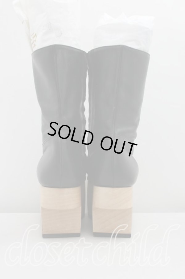 画像4: ヴィヴィアンウエストウッド 中古 / ロッキンホースブーツ UK8 黒  H-24-03-31-086-sh-IN-ZH (4)