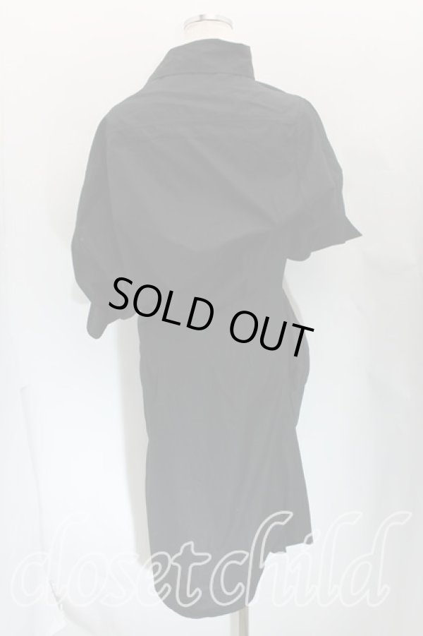 画像2: ヴィヴィアンウエストウッド 中古 / 変形シャツワンピース 40 黒  H-24-03-31-011-op-IN-ZH (2)