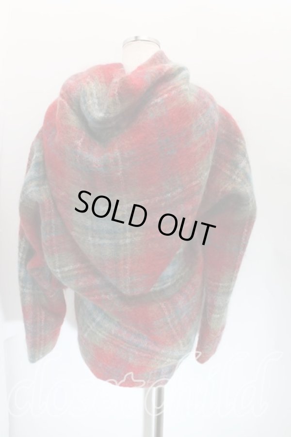 画像2: ヴィヴィアンウエストウッド 中古 / モヘヤショートコート M 赤  H-24-04-07-024-co-IN-ZH (2)