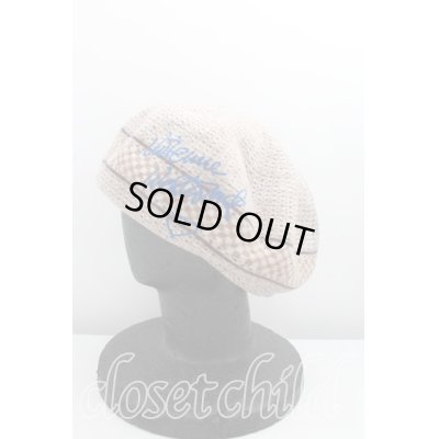 画像2: 【USED】Vivienne Westwood / ロゴ刺繍ベレー帽 ヴィヴィアンウエストウッド ビビアン 茶 【中古】 H-24-04-07-064-ha-OD-ZH