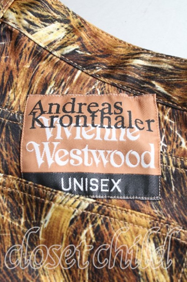 画像3: ヴィヴィアンウエストウッド 中古 / /ヘアー柄トラウザー W28 茶  H-24-04-14-005-pa-OD-ZH (3)