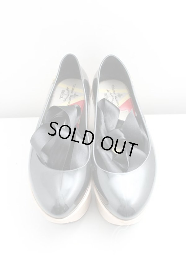 画像2: ヴィヴィアンウエストウッド×Melissa / メリッサ ロッキンホースバレリーナ 37 黒  H-24-04-14-113-sh-OD-ZH (2)