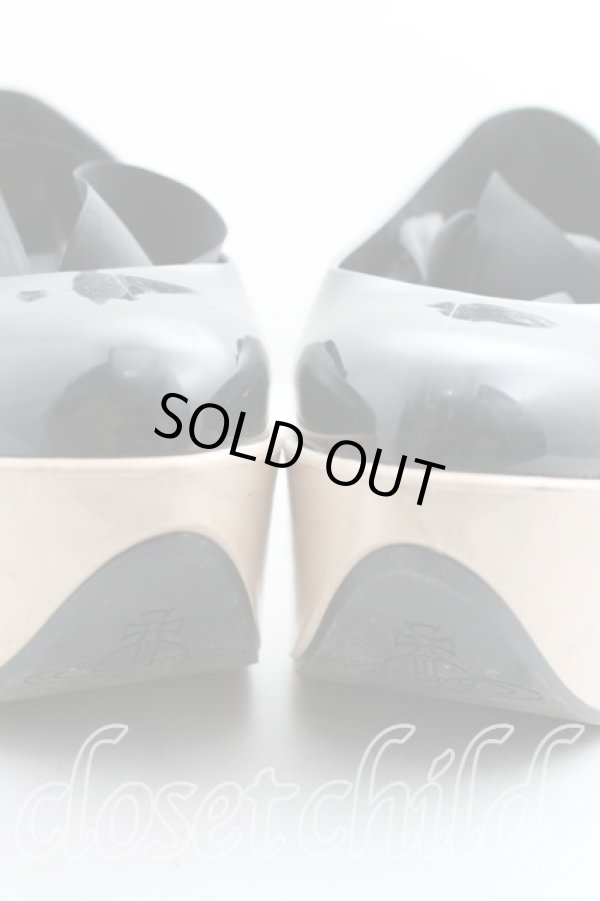 画像7: ヴィヴィアンウエストウッド×Melissa / メリッサ ロッキンホースバレリーナ 37 黒  H-24-04-14-113-sh-OD-ZH (7)