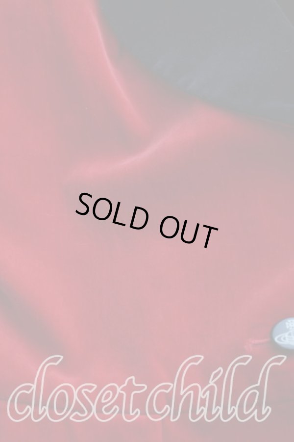 画像6: ヴィヴィアンウエストウッド 中古 / /別珍ラブジャケット 3 赤ｘ黒  H-24-04-14-129-jc-OD-ZH (6)