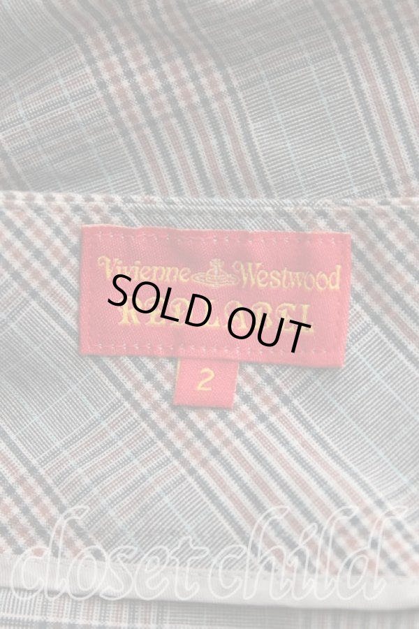 画像5: ヴィヴィアンウエストウッド 中古 / チェックベッティーナセットアップ 3/2 灰  H-24-04-14-149-su-OD-ZH (5)